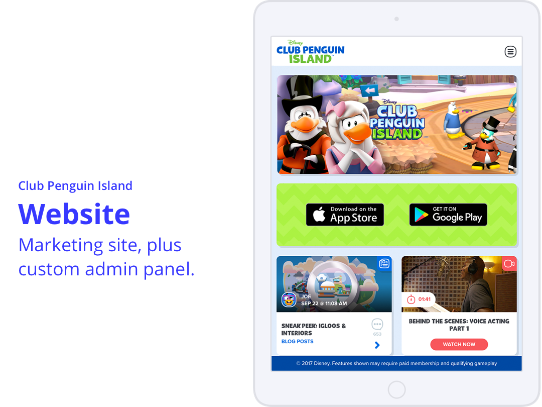Club Penguin Island Website